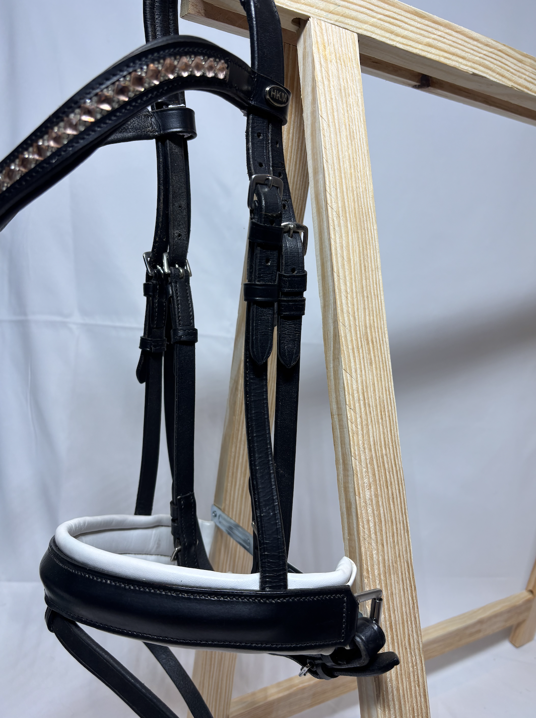 Bride HKM cuir noir – Image 2