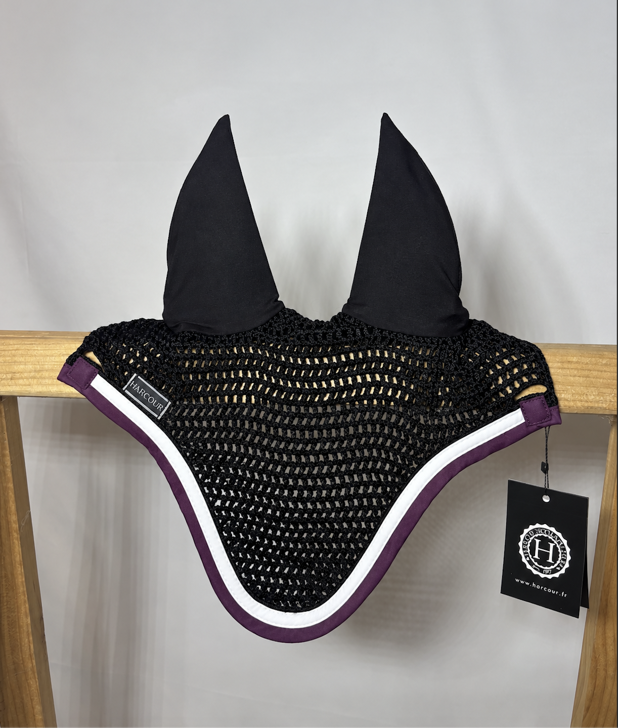 Bonnet Harcour noir et prune